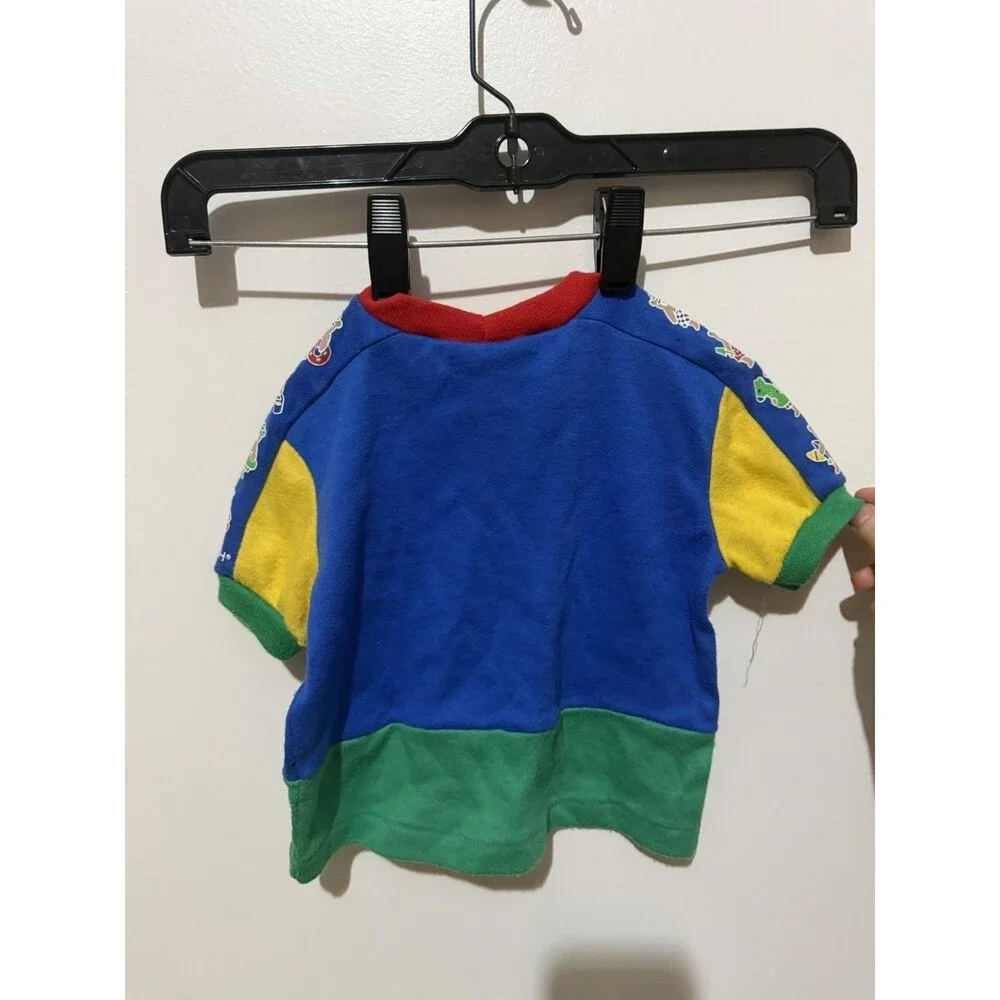 Vintage Oshkosh Colorblock Besr Short Sleeve 12 Months